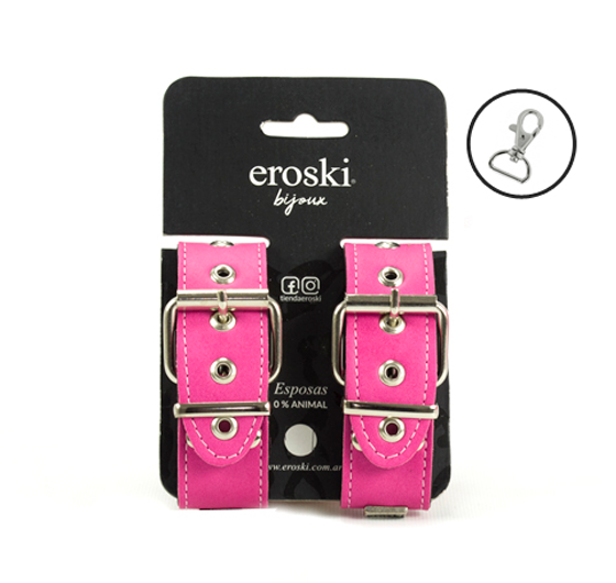 Esposas Pink c/mosquetón 3cm